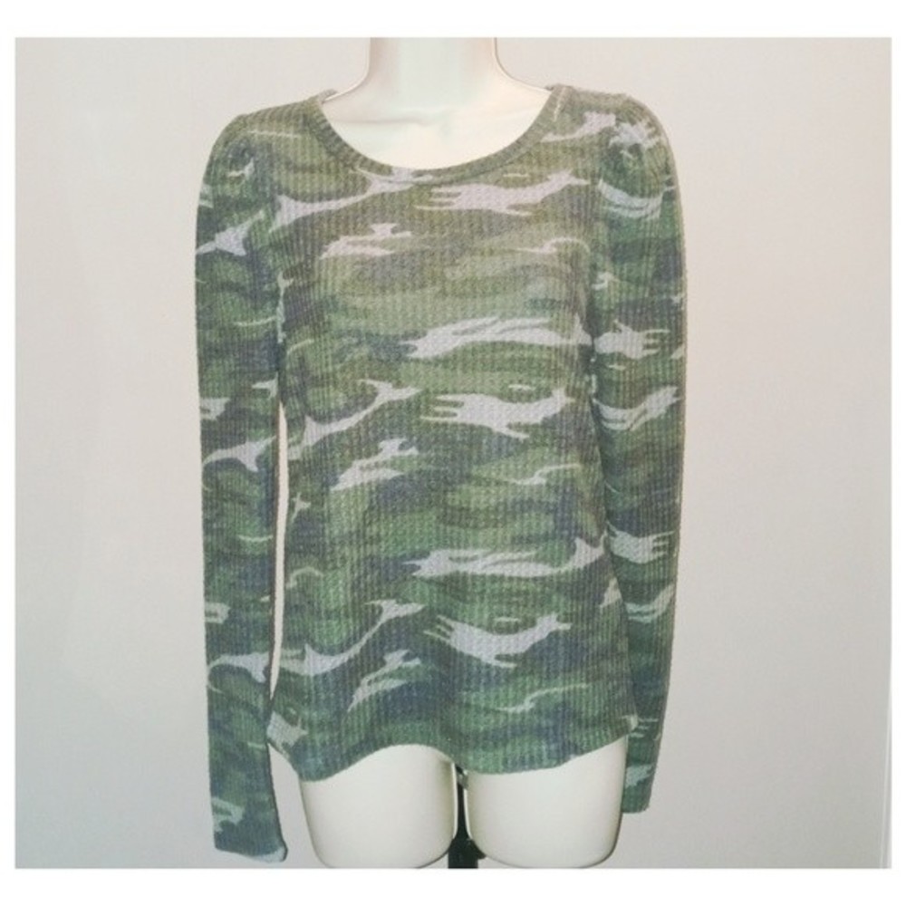 Workshop Republic Clothing Soft Waffle Gray Camo‎
